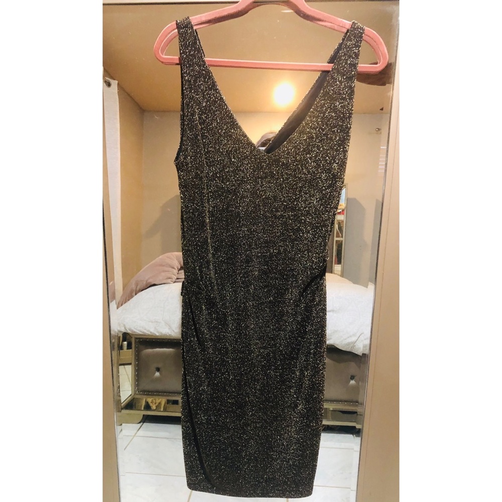 Black dress with Gold specks